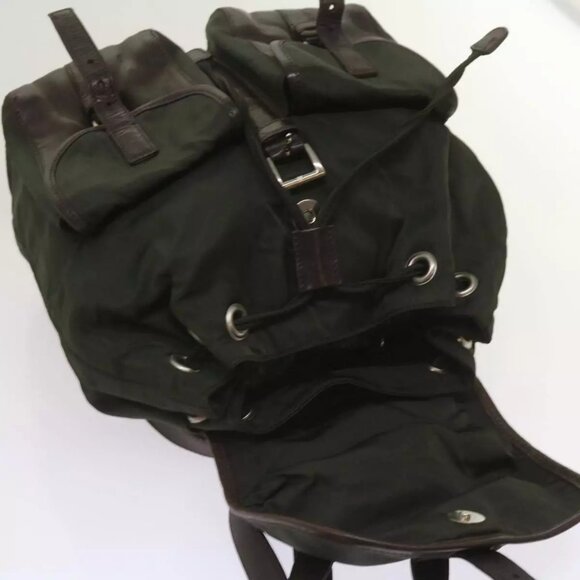 PRADA Backpack Nylon Green Auth - Picture 7 of 16